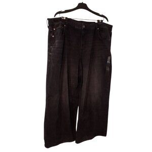 American Eagle nwt jeans 20 35W super high rise ultra wide leg charcoal strigid